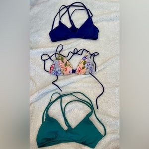 XS bikini top Haul - 3 tops! Never worn